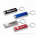 LED keychain, customized logo can be printed on keychain